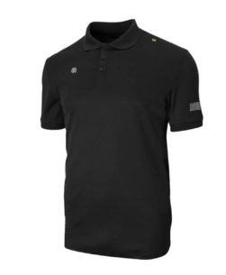 Klassiek Poloshirt met een 3 knoopssluiting van hoogwaardige technische pique. De Robey Polo Zwart is voorzien van een onderscheidende langere achterkant.