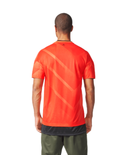 adidas Tango Football Shirt Semi Solar Orange Black achterkant