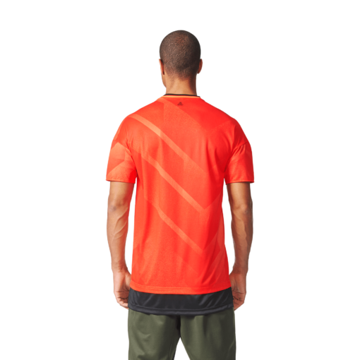 adidas Tango Football Shirt Semi Solar Orange Black achterkant