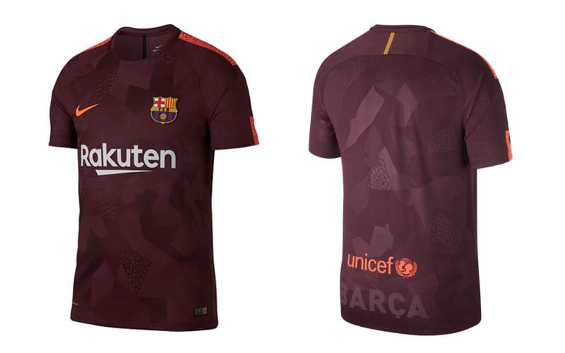 schilder Doe voorzichtig uitslag FC Barcelona derde tenue 2017 – 2018 - Footballshop.nl