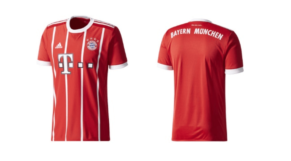 Thuisshirt van voetbalclub Bayern München